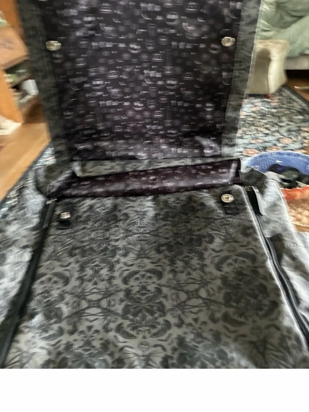 Ju-Ju-Be Gray Patterned Convertible Backpack Diaper Bag